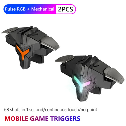 Disparador móvil A1 para juegos, controlador para jugar a PUBG en el teléfono, gamepad, joystick, gatillos de apuntado y disparo para 4 dedos para PUBG Mobile en teléfono