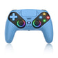 Para mando de PlayStation 5, mando inalámbrico RGB con Bluetooth, gamepad para PS5 con macro/turbo y vibración DualSense