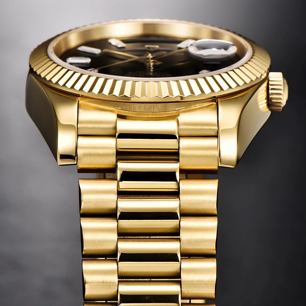 2026 Nuevo PAGANI DESIGN DD36 Reloj mecánico para hombre Dorado Reloj automático de lujo para hombre Cristal de zafiro antirreflejante Resistente al agua Regalo