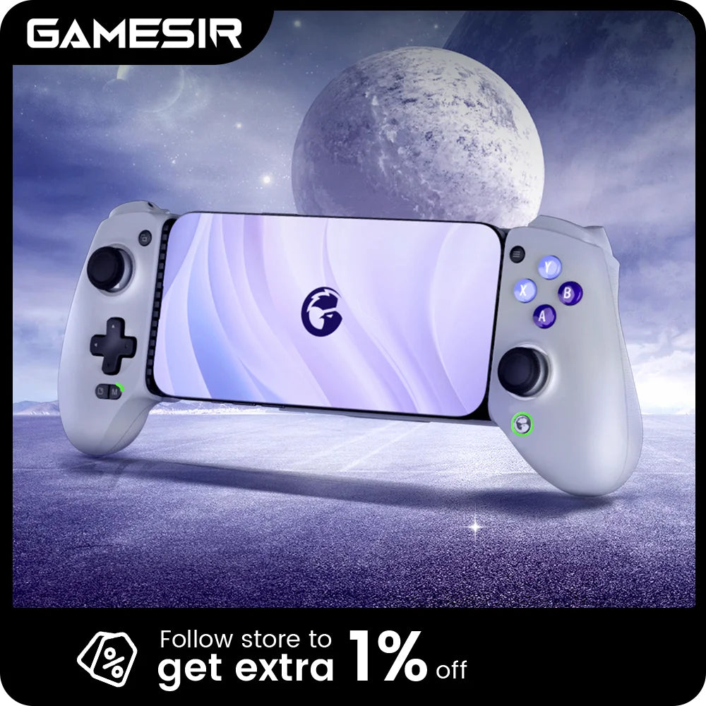 Mando de juego para móvil GameSir G8 Galileo con joystick de efecto Hall para iPhone 15 y teléfonos Android, compatible con juegos en la nube