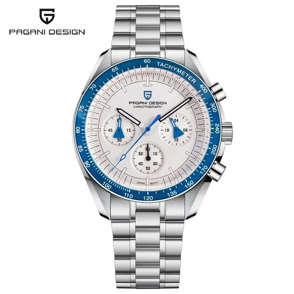 2026 Nuevo Reloj para Hombre PAGANI DESIGN Moon V6 Reloj de Cuarzo de Lujo para Hombre Cronógrafo VK63 Regalo para Hombre Cristal Zafiro Antirreflejante Luminoso