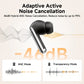 QCY MeloBuds Pro ANC Bluetooth 5.3 Earphones Wireless 46dB Hybrid ANC Hi-Res LDAC Earbuds 6 Mic Headphones 34H In-Ear Detection