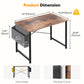 JHK Escritorio de oficina de 31 a 55 pulgadas, mesa de juego con bolsa de almacenamiento, estructura de metal y tablero de madera, fácil montaje