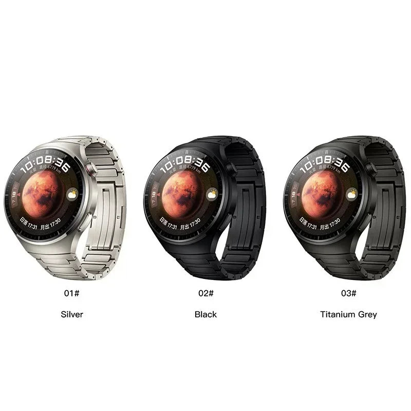 22mm Titanium Alloy Strap for Huawei Watch 5/5 Pro/4/4 Pro/GT3 Pro/GT GT2 2e 3 46mm Metal Bracelet Watchband Quick Remove Band