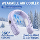 Ventilador de cuello N90 con refrigeración por semiconductor, 5 velocidades, sin aspas, portátil y recargable por USB, para exteriores, viajes y camping