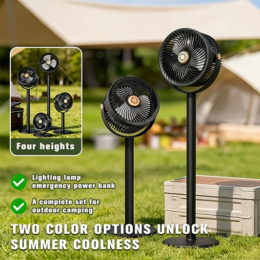Modern 2-in-1 Floor desktop Air Circulation Fan with 5-Speed Strong Airflow, Portable USB Standing Fan, Suitable for Home, Bedroom, and Office