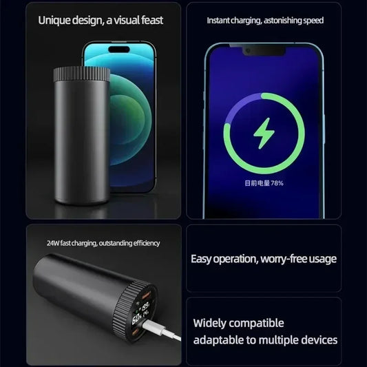 Super Fast Charging Mobile Power Bank Battery Removable/Replacement Kit for 4680 Battery 5V 9V 12V Output