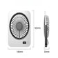 1 ud. Mini ventilador de escritorio recargable por USB, indicador de batería, ventilador personal ultrasilencioso de 5 velocidades, ventilador portátil con asa plegable, adecuado para oficina, hogar, dormitorio, viajes y acampada