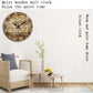 25 * 25cm Round Wooden Clock, Eco-Friendly Material, Quartz Movement, for Living Room & Office Decoration