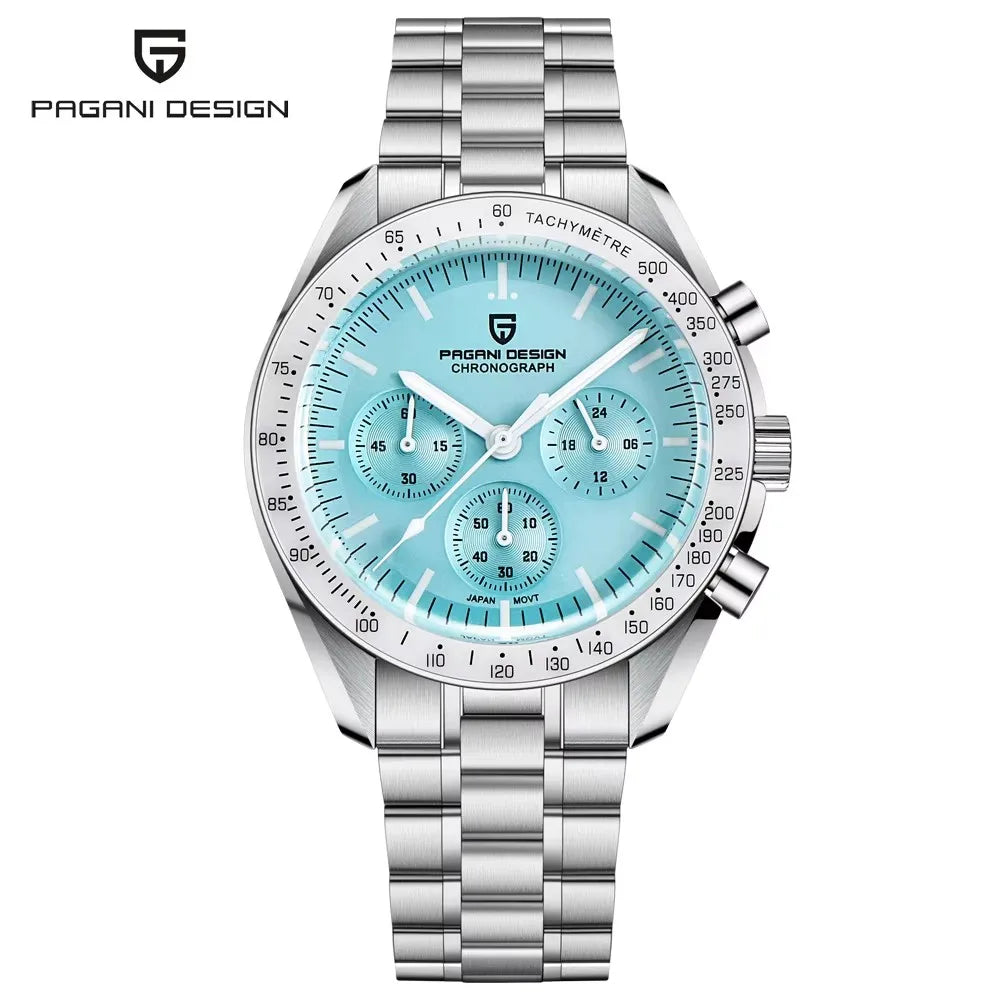 2026 Nuevo Reloj para Hombre PAGANI DESIGN Moon V6 Reloj de Cuarzo de Lujo para Hombre Cronógrafo VK63 Regalo para Hombre Cristal Zafiro Antirreflejante Luminoso