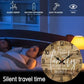 25 * 25cm Round Wooden Clock, Eco-Friendly Material, Quartz Movement, for Living Room & Office Decoration