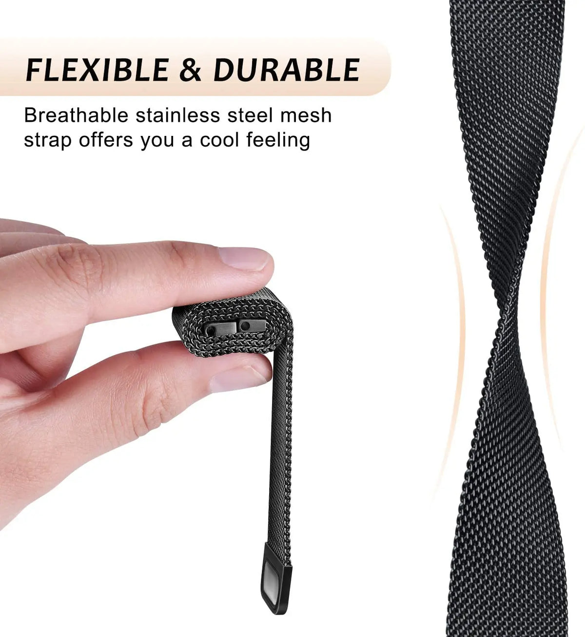 Correa de lazo milanesa para Fitbit Versa 4 3 Band Sense/Lite Correa magnética para reloj de acero inoxidable Pulsera de metal Correa para Fitbit Versa 2