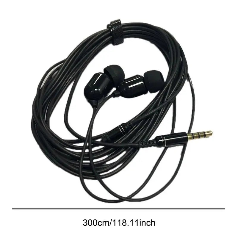 Auriculares universales con cable de 3,5 mm con micrófono, 3 metros de largo, auriculares estéreo con graves para deportes, compatibles con Huawei y Xiaomi