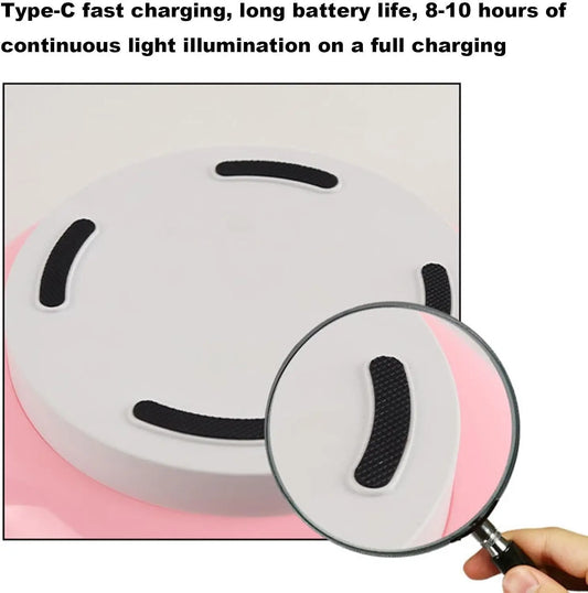 Wall Light for Bedroom, Battery Operated Wall Light, Spec Vintage Donut Lamp, Mid Century Modern Art Table and Walls, Ambient Touch Bedside Lighting Home, for Cool Funky Aesthetic Room Decor