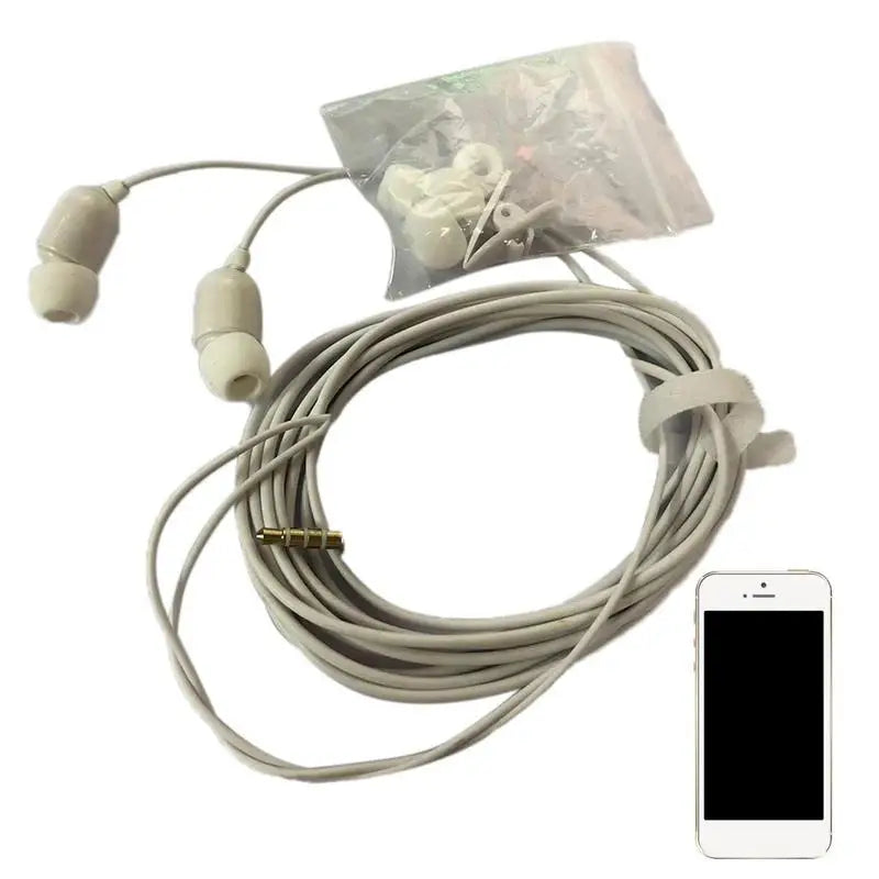 Auriculares universales con cable de 3,5 mm con micrófono, 3 metros de largo, auriculares estéreo con graves para deportes, compatibles con Huawei y Xiaomi