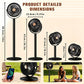 Ventilador moderno 2 en 1 de circulación de aire para suelo y escritorio con potente flujo de aire de 5 velocidades, ventilador de pie portátil USB, adecuado para el hogar, el dormitorio y la oficina