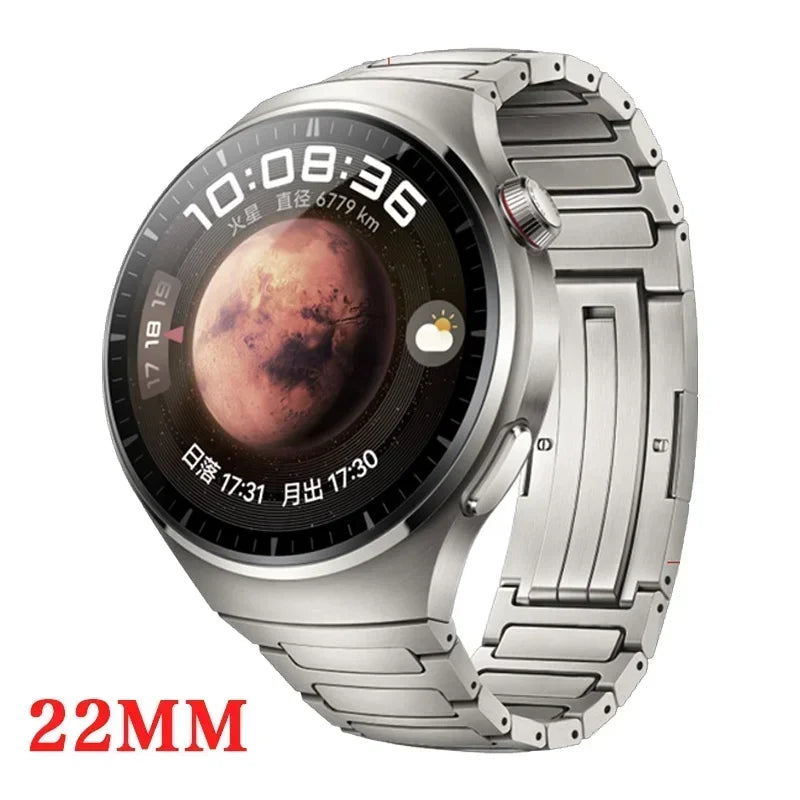 22mm Titanium Alloy Strap for Huawei Watch 5/5 Pro/4/4 Pro/GT3 Pro/GT GT2 2e 3 46mm Metal Bracelet Watchband Quick Remove Band