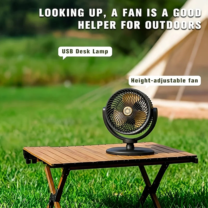 Ventilador moderno 2 en 1 de circulación de aire para suelo y escritorio con potente flujo de aire de 5 velocidades, ventilador de pie portátil USB, adecuado para el hogar, el dormitorio y la oficina