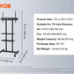 Soporte de TV SucceBuy Giratorio para TV Alta para TV de 32-65/70 pulgadas Altura Ajustable Soporte de TV de Piso Portátil VESA Máx. 600 x 800mm