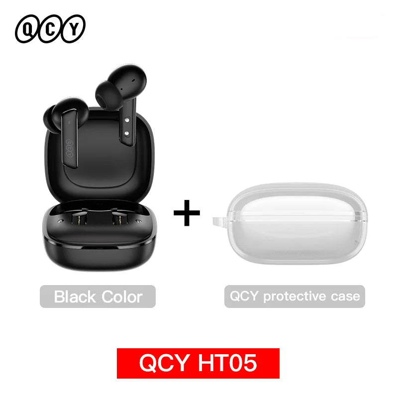 Auricular inalámbrico QCY HT05 MeloBuds ANC con cancelación de ruido de 40 dB, Bluetooth 5.2, 6 micrófonos, ENC, llamadas HD, modo transparencia