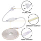 220V COB Led Strip Light 288 Leds/M Super Bright Flexible Tape EU Power Plug Waterproof 1-10M for Outdoor Home Lighting Decor