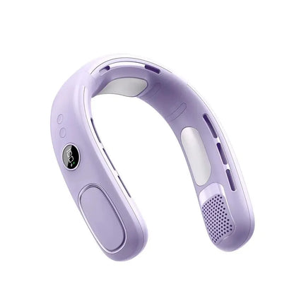 Ventilador de cuello N90 con refrigeración por semiconductor, 5 velocidades, sin aspas, portátil y recargable por USB, para exteriores, viajes y camping