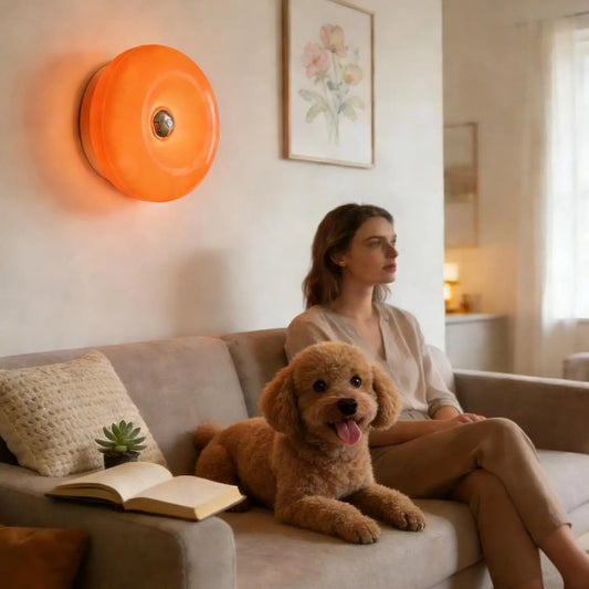Wall Light for Bedroom, Battery Operated Wall Light, Spec Vintage Donut Lamp, Mid Century Modern Art Table and Walls, Ambient Touch Bedside Lighting Home, for Cool Funky Aesthetic Room Decor