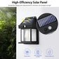 4 Pack Of Outdoor Solar Lamp, Outdoor Wall Lamp, IP44 Waterproof And Human Body Induction, Three Lighting Modes, Automatic On/off From Day To Night, Suitable For Courtyard, Garden, Terrace, Fence And Exterior Wall, Festival C