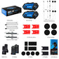Fodsports M1-S Plus Casco de Motocicleta Intercom Bluetooth Auriculares,Interfono de Moto,8 Pilotos 2000M,Radio FM,Compartir Música.