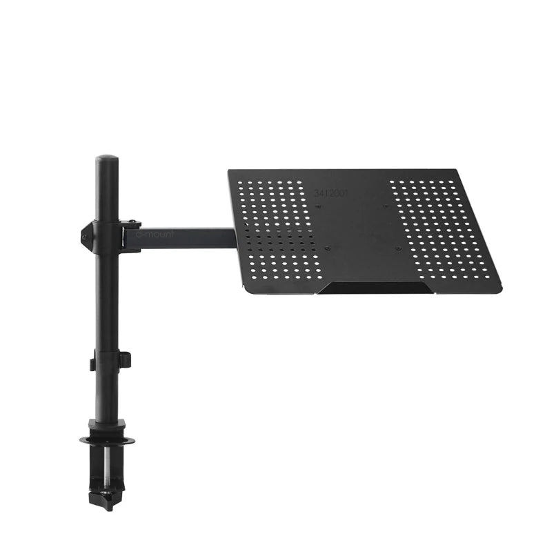 Soporte universal para portátil M051LP de 400 mm, con ajuste de altura de 10" a 17", bandeja giratoria para portátil, soporte de escritorio para monitor con brazo largo y movimiento completo