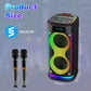 Black Portable for 5.0 Party Speaker LED Light Display Screen Mic Remote Control TWS Treble Bass Echo 10-15 Hours Playtime
