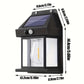 4 Pack Of Outdoor Solar Lamp, Outdoor Wall Lamp, IP44 Waterproof And Human Body Induction, Three Lighting Modes, Automatic On/off From Day To Night, Suitable For Courtyard, Garden, Terrace, Fence And Exterior Wall, Festival C