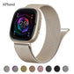 Correa de lazo milanesa para Fitbit Versa 4 3 Band Sense/Lite Correa magnética para reloj de acero inoxidable Pulsera de metal Correa para Fitbit Versa 2
