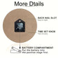 25 * 25cm Round Wooden Clock, Eco-Friendly Material, Quartz Movement, for Living Room & Office Decoration