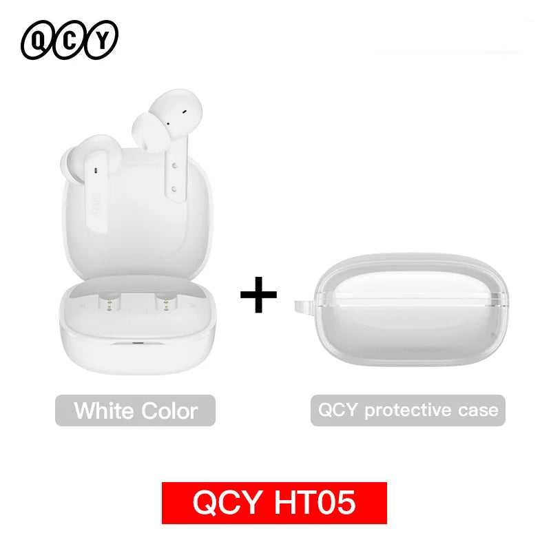 Auricular inalámbrico QCY HT05 MeloBuds ANC con cancelación de ruido de 40 dB, Bluetooth 5.2, 6 micrófonos, ENC, llamadas HD, modo transparencia