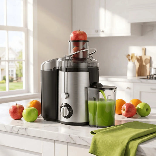 1 Pack Multi Function Juicer Blender Food Processor 3 Speed Settings Wide Mouth for Fruits Vegetables Easy Clean Detachable High Juice Yield Fast Juicing