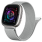 Correa de lazo milanesa para Fitbit Versa 4 3 Band Sense/Lite Correa magnética para reloj de acero inoxidable Pulsera de metal Correa para Fitbit Versa 2
