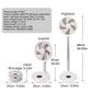 Remote control folding fan home bedroom outdoor camping fan silent LED light shaking left and right 10 inch desktop vertical fan