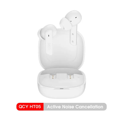 Auricular inalámbrico QCY HT05 MeloBuds ANC con cancelación de ruido de 40 dB, Bluetooth 5.2, 6 micrófonos, ENC, llamadas HD, modo transparencia