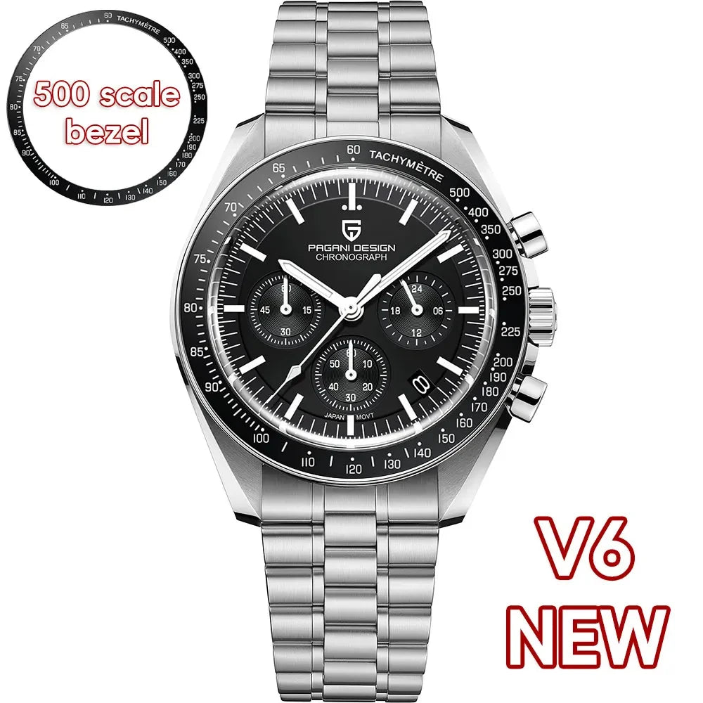 Nuevo reloj clásico para hombre 2026 PAGANI DESIGN Reloj de cuarzo de lujo para hombre Automático Fecha Velocidad Deporte Cronógrafo Cristal de zafiro AR Reloj de pulsera para hombre Envío local UE