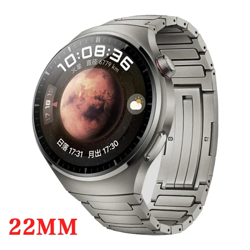 22mm Titanium Alloy Strap for Huawei Watch 5/5 Pro/4/4 Pro/GT3 Pro/GT GT2 2e 3 46mm Metal Bracelet Watchband Quick Remove Band