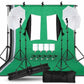Photography Lighting Kit 2.6x3M Photo Background Muslin Backdrops & Softbox & Umbrella & Reflector& Light Stand For Photo Studio