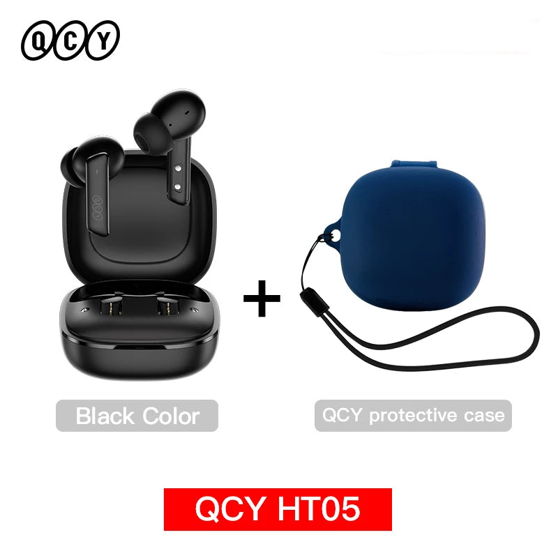Auricular inalámbrico QCY HT05 MeloBuds ANC con cancelación de ruido de 40 dB, Bluetooth 5.2, 6 micrófonos, ENC, llamadas HD, modo transparencia