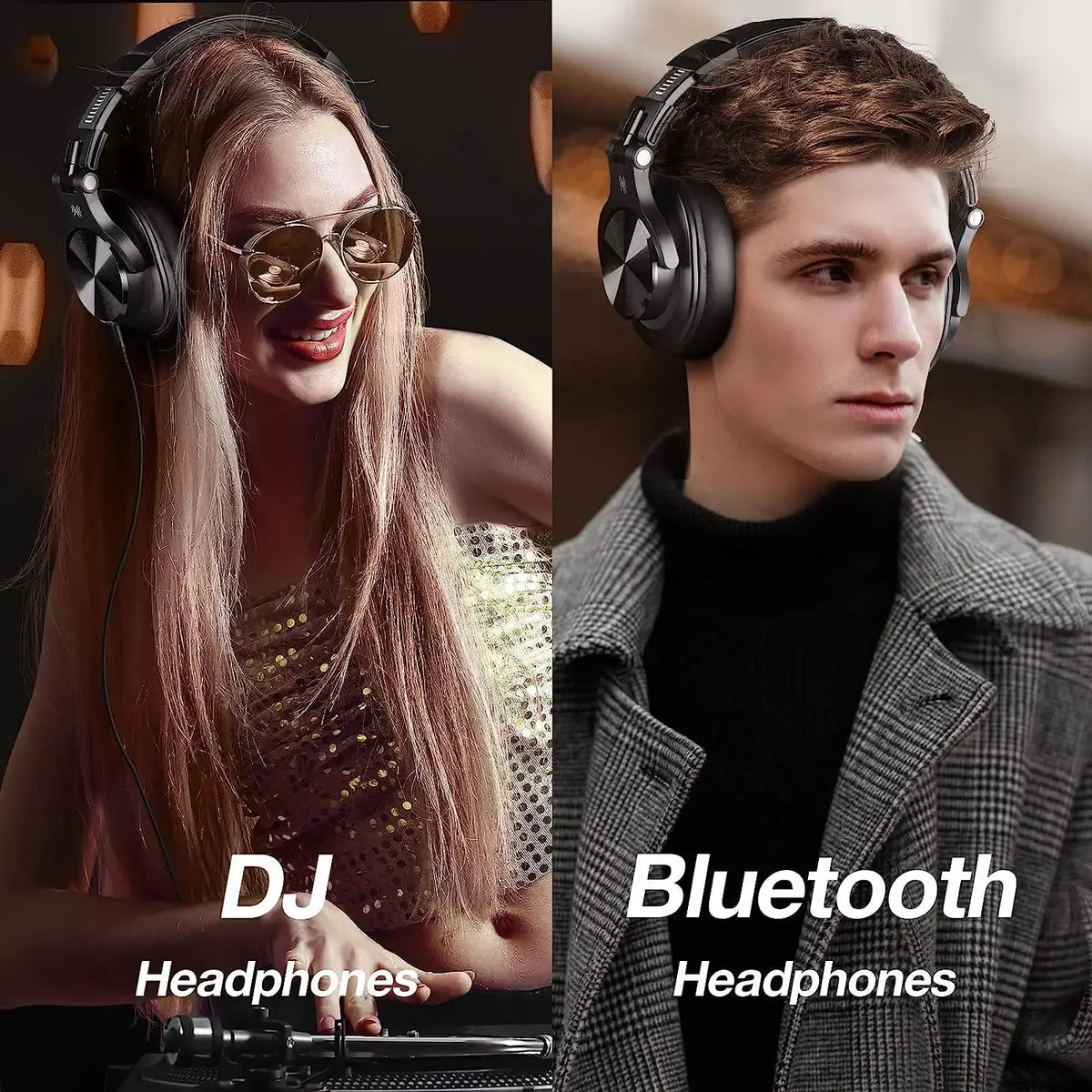 Auriculares Bluetooth Oneodio Fusion A70 Hi-Res Audio, auriculares inalámbricos circumauriculares de 72 h, auriculares HiFi profesionales de estudio y DJ