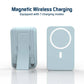 10000mAh Portable Magnetic Wireless Power Bank, 22.5W Fast Charging for All Smartphones, Mobile Power Supply With Back Clip & Foldable Desktop Stand
