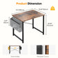 JHK Escritorio de oficina de 31 a 55 pulgadas, mesa de juego con bolsa de almacenamiento, estructura de metal y tablero de madera, fácil montaje