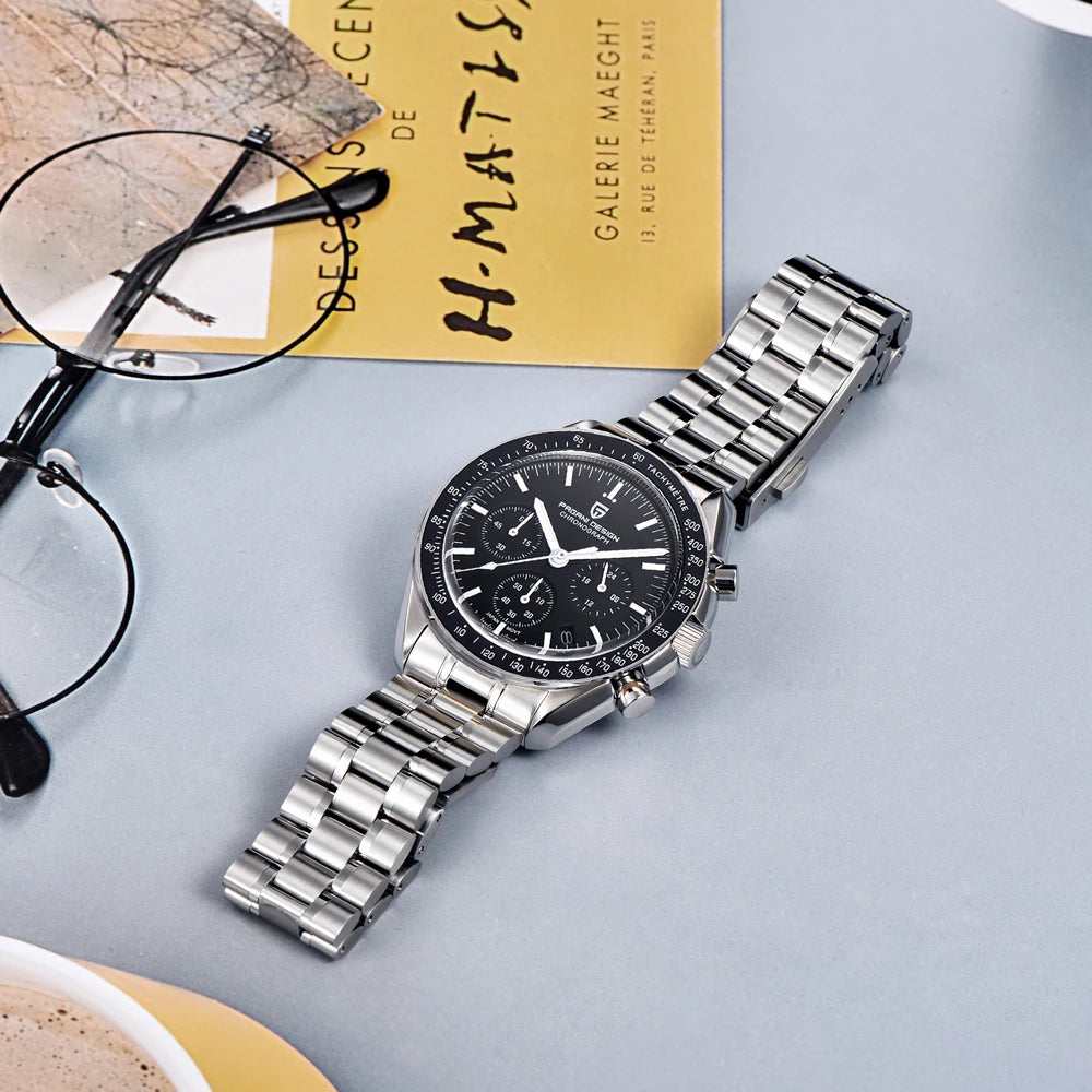 Nuevo reloj clásico para hombre 2026 PAGANI DESIGN Reloj de cuarzo de lujo para hombre Automático Fecha Velocidad Deporte Cronógrafo Cristal de zafiro AR Reloj de pulsera para hombre Envío local UE