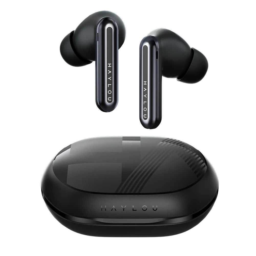 Auriculares Bluetooth 5.4 HAYLOU Mori Pro - Auriculares con cancelación activa de ruido ANC de 43 dB, 6 micrófonos, conexión inalámbrica y 35 horas de autonomía de batería