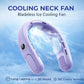 Ventilador de cuello N90 con refrigeración por semiconductor, 5 velocidades, sin aspas, portátil y recargable por USB, para exteriores, viajes y camping