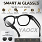 Gafas inteligentes 2026 con cámara de 800 W, audio y vídeo 1080P, traducción en línea, llamadas, asistente de voz y preguntas y respuestas inteligentes, batería de 290 mAh